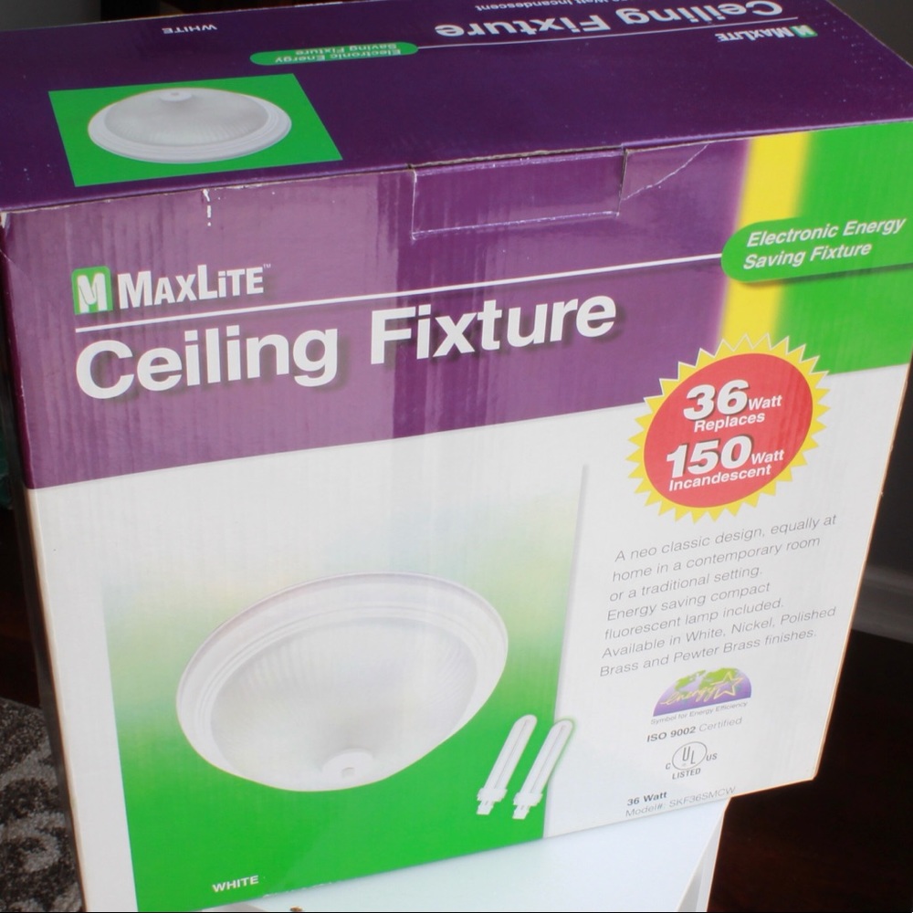 Maxlite White Ceiling Light - Picture 2 of 2